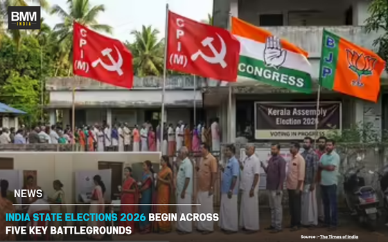 India State Elections 2026 Begin Across Five Key Battlegrounds | Business Minds Media India