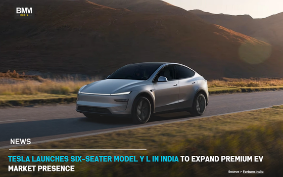 Tesla Launches Tesla Model Y L in India to Premium EV Market | Business Minds Media India