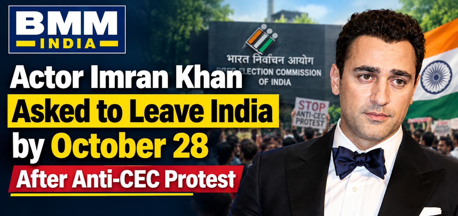 Actor Imran Khan Asked to Leave India by October 28
